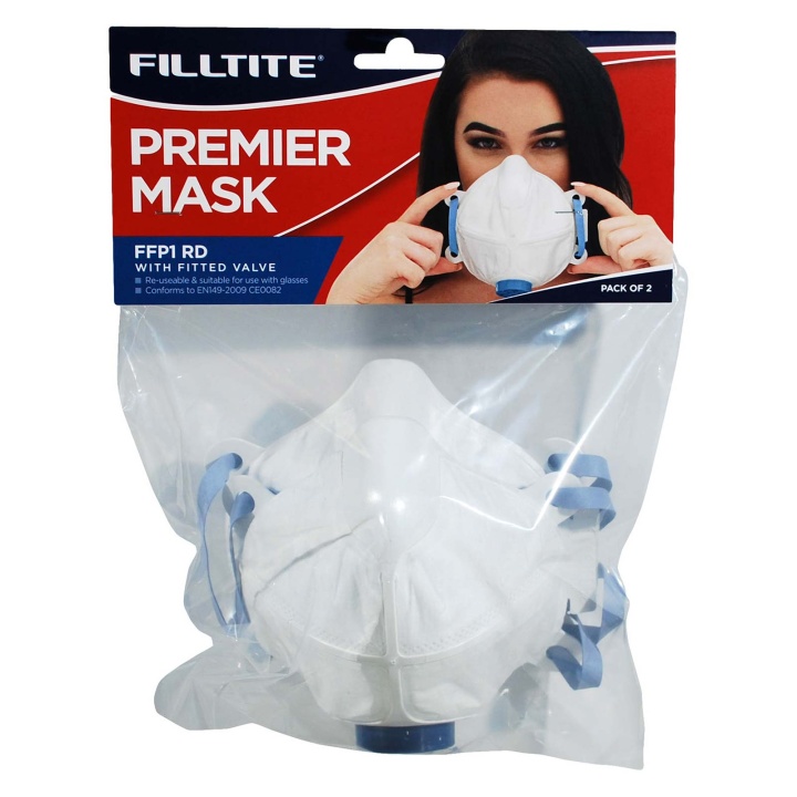 FFP1 Premier Dust Masks With Valve Pack Of 2 Selco