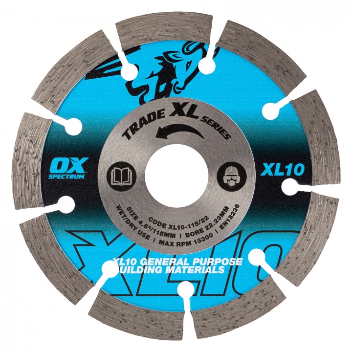 Ox Trade Xl General Purpose Diamond Blade Selco