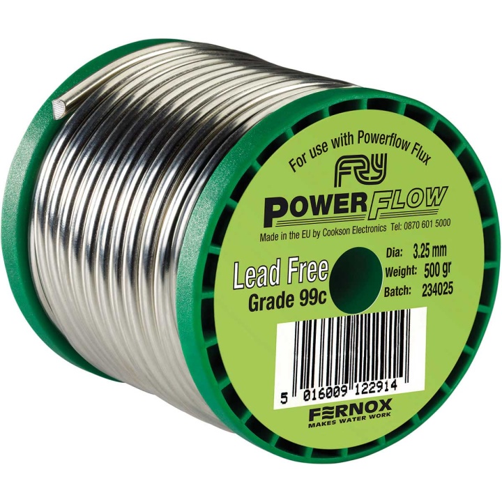 Fernox Powerflow Lead Free Solder Wire 500g Selco