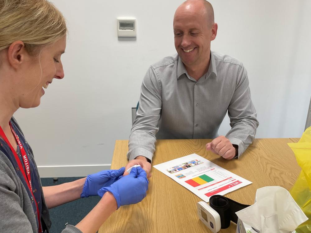 Selco employee receiving a Health Check