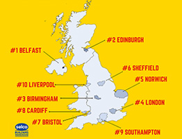 noisiest neighbours map