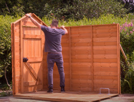 Transforming shed into a bar