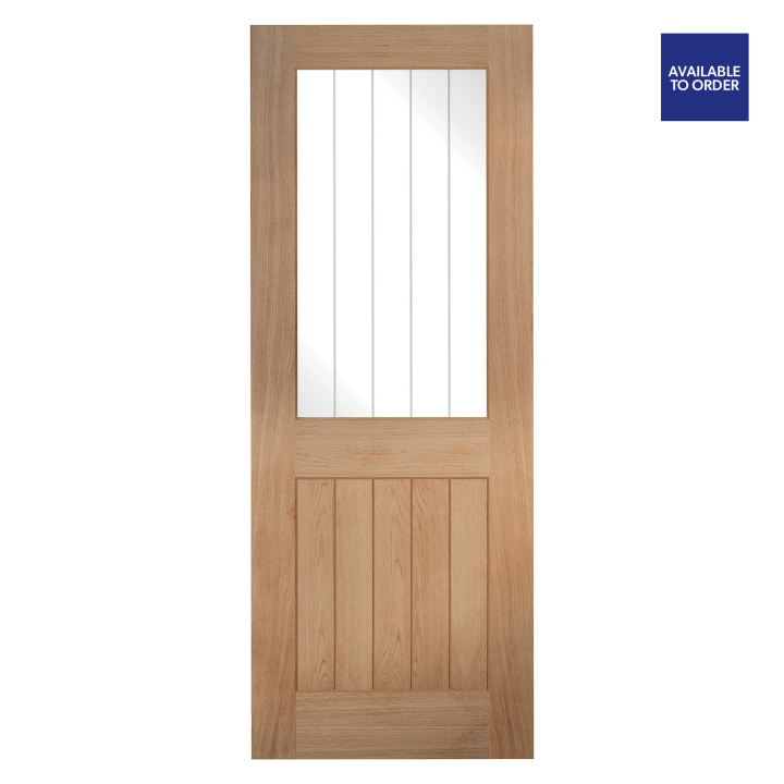 Belize Glazed Unfinished Oak Doors