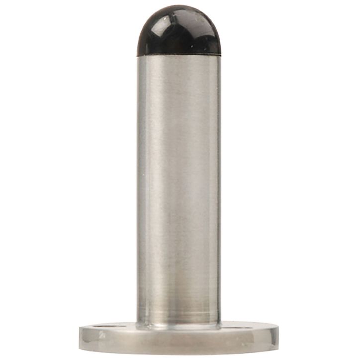 Cylinder Doorstop Satin Chrome Plated 63mm
