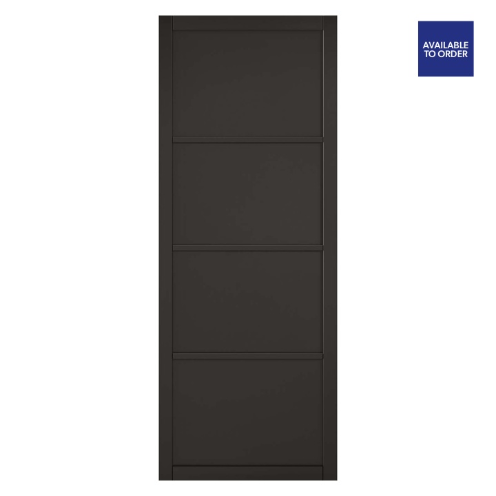 Soho 4 Panel Primed Black Doors | Selco