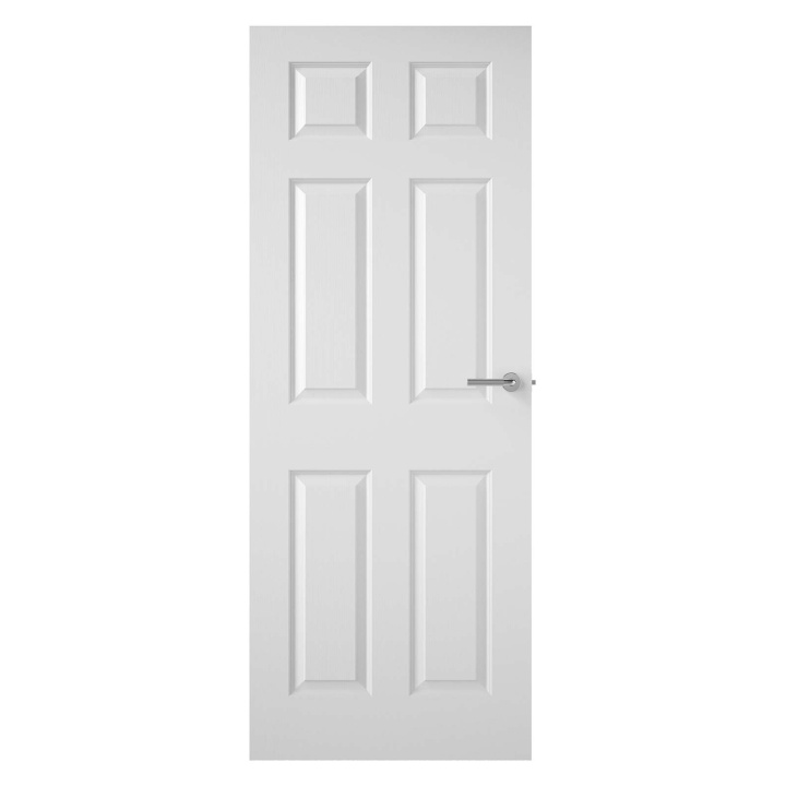 6 Panel Textured Internal Fire Door FD30 1981 x 762 x 44mm (6'6" x 2'6")