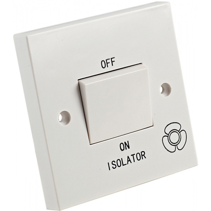 Fan Isolator 10A 3 Pole White | Selco