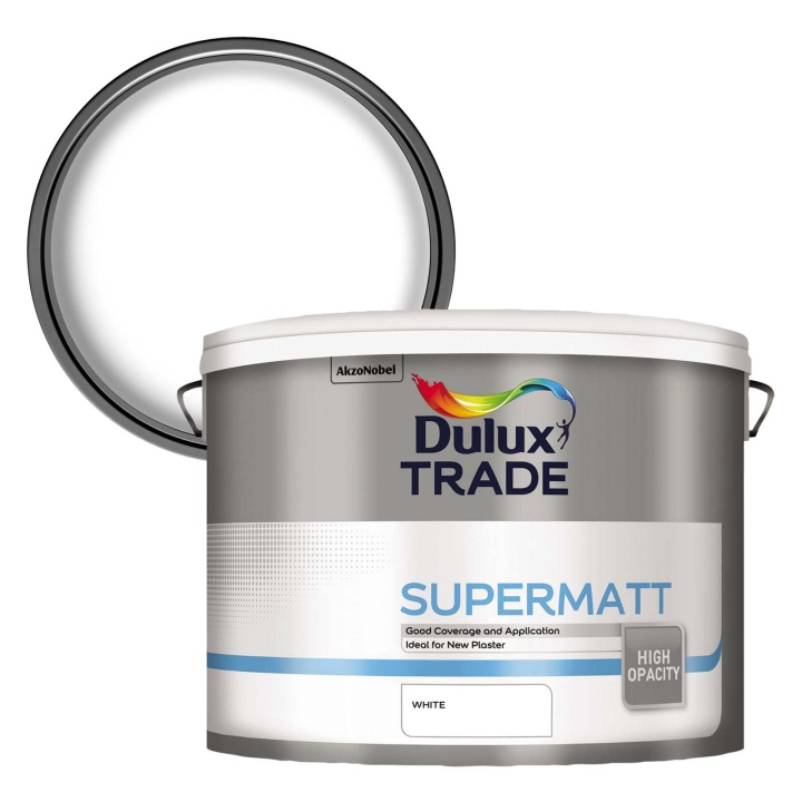 Dulux Trade Supermatt Emulsion White 10ltr | Selco