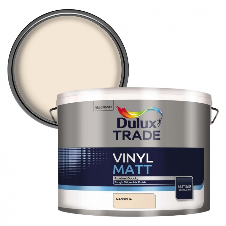 Dulux Trade Vinyl Matt Emulsion Magnolia 10ltr | Selco