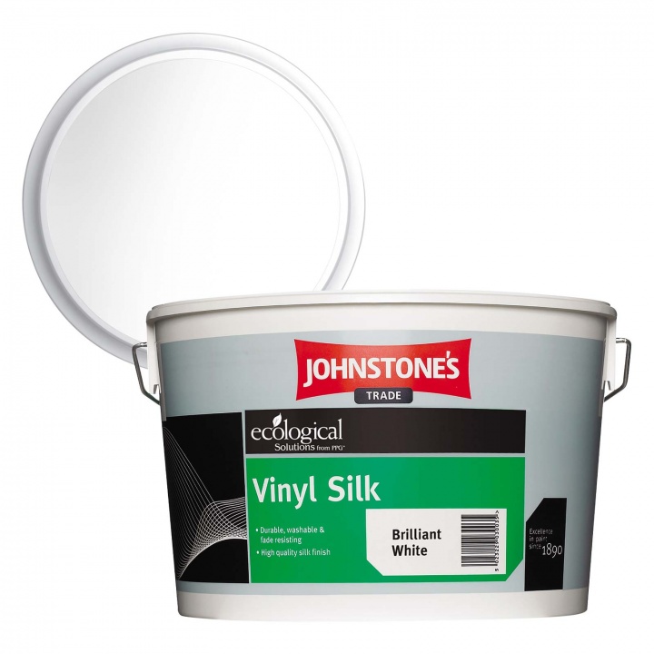 Johnstones Vinyl Silk Emulsion Brilliant White 10ltr Selco