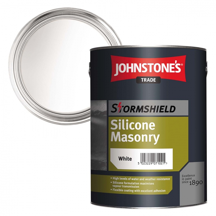 Stormshield High Performance Silicone Masonry Paint Brilliant White ...