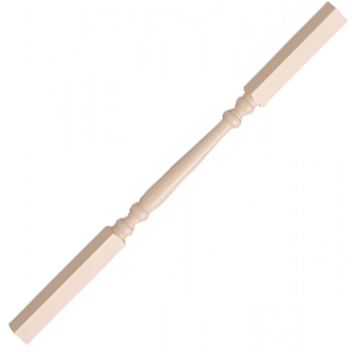 White Primed Edwardian Stair Spindle 41 X 895mm Selco 2160