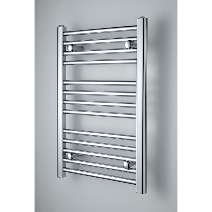 Flat Chrome Heated Towel Rail 700mm x 450mm | Selco