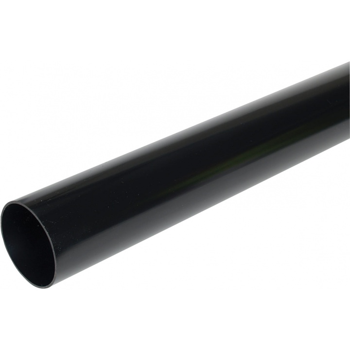 Black Round Downpipe 68mm x 2.5m | Selco