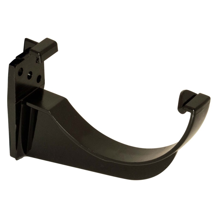 FloPlast Black 112mm Half Round Gutter Fascia Bracket | Selco