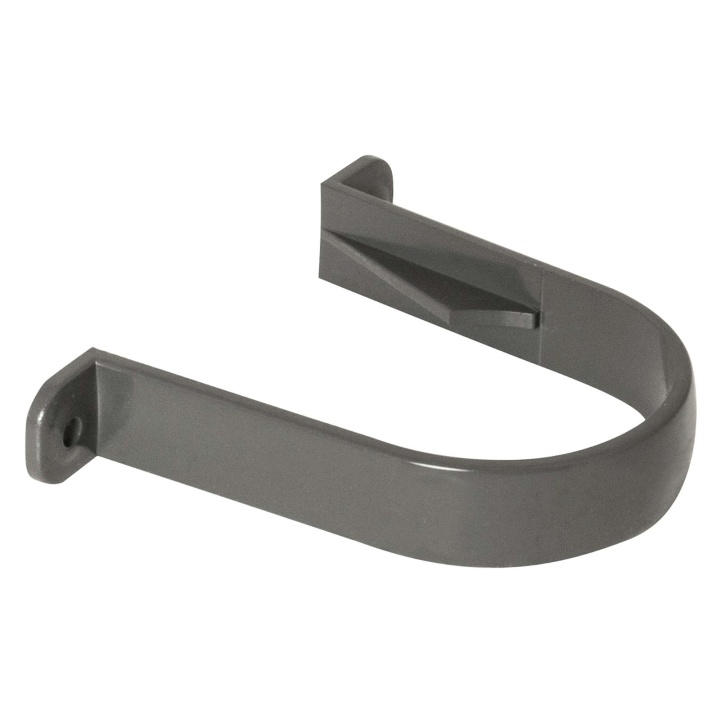 FloPlast Anthracite Grey 68mm Round Downpipe Clip | Selco