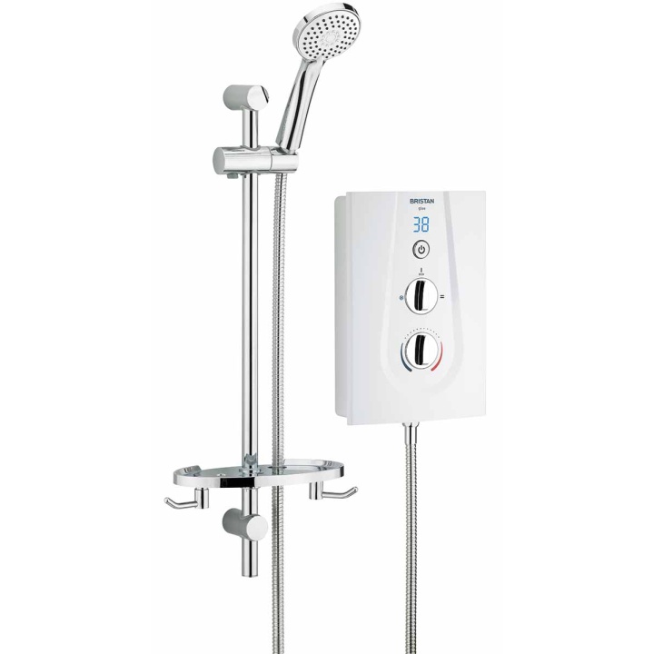 Bristan Glee 10.5kW White & Chrome Electric Shower | Selco