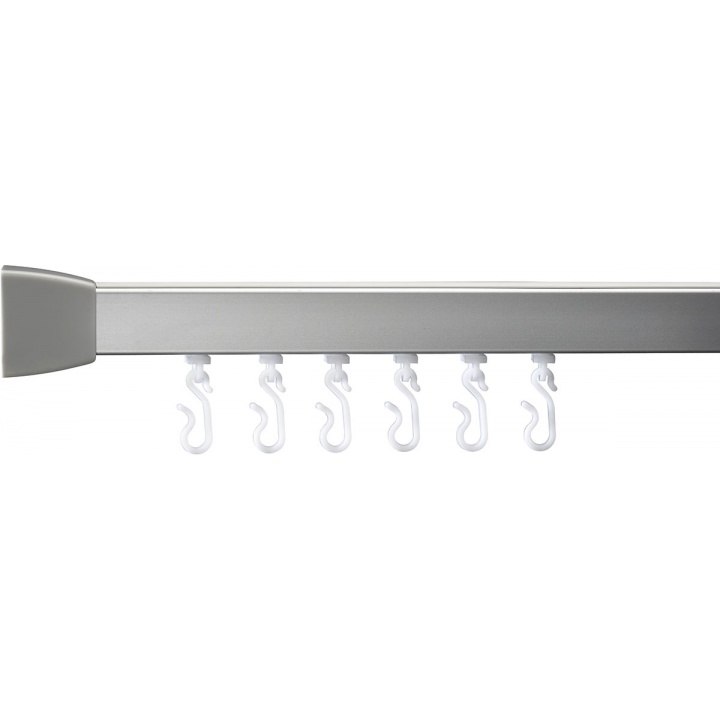 Croydex Silver Angled Shower Curtain Rail 915 x 915mm Selco