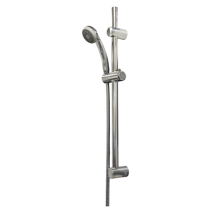 Croydex Chrome Single Function Shower Rail Kit With Handset Selco