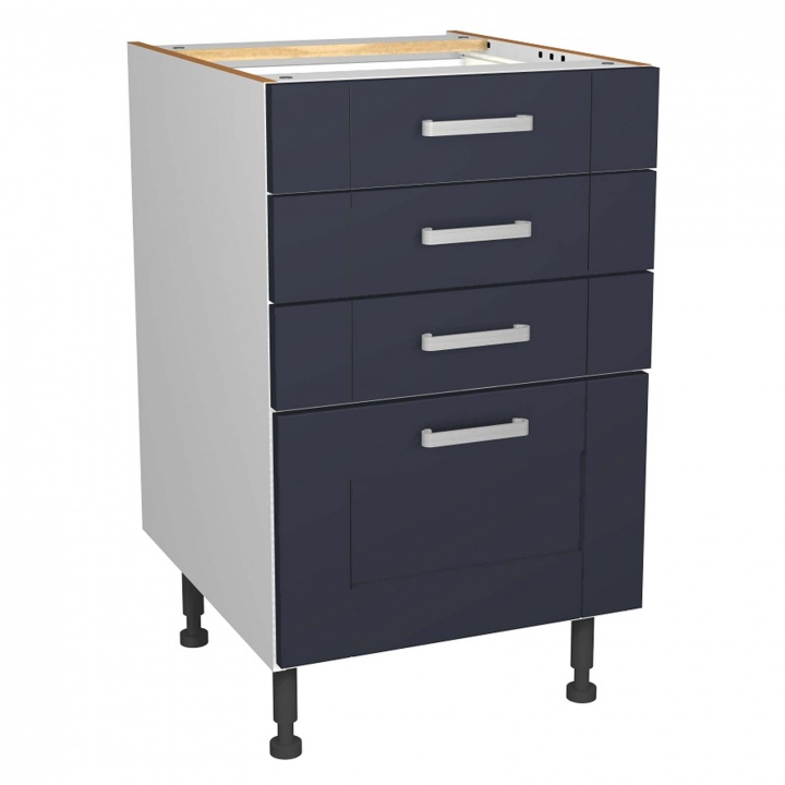 Verona Navy 500mm Four Drawer Unit Selco