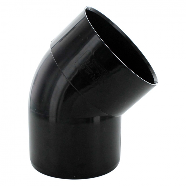 Solvent Weld 110mm 135° Spigot Tail Bend Black | Selco