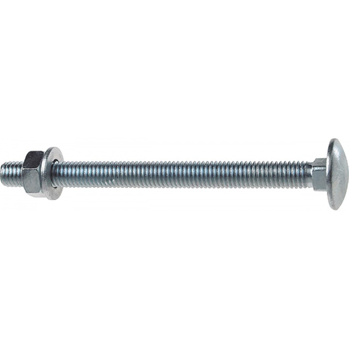 Unifix Cup Square Hex Bolt & Nut BZP M10 x 100mm Pk 5