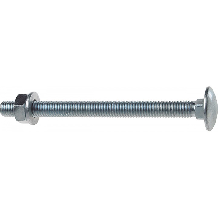 Unifix Cup Square Hex Bolt & Nut BZP M10 x 75mm Pk 5