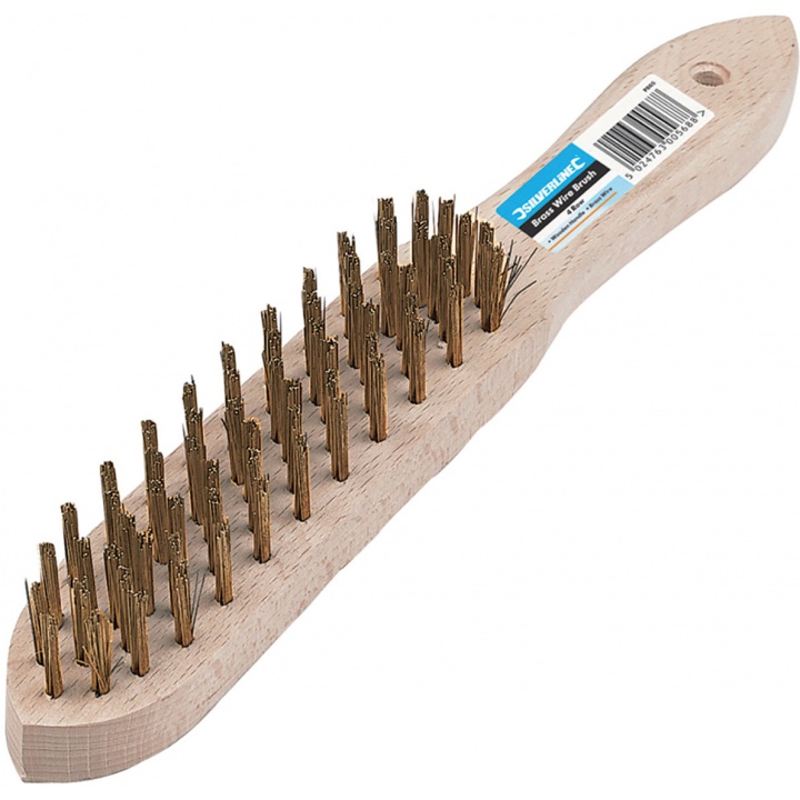 Silverline Heavy Duty Wire Brush Stiff Hand Brushes Selco 8661