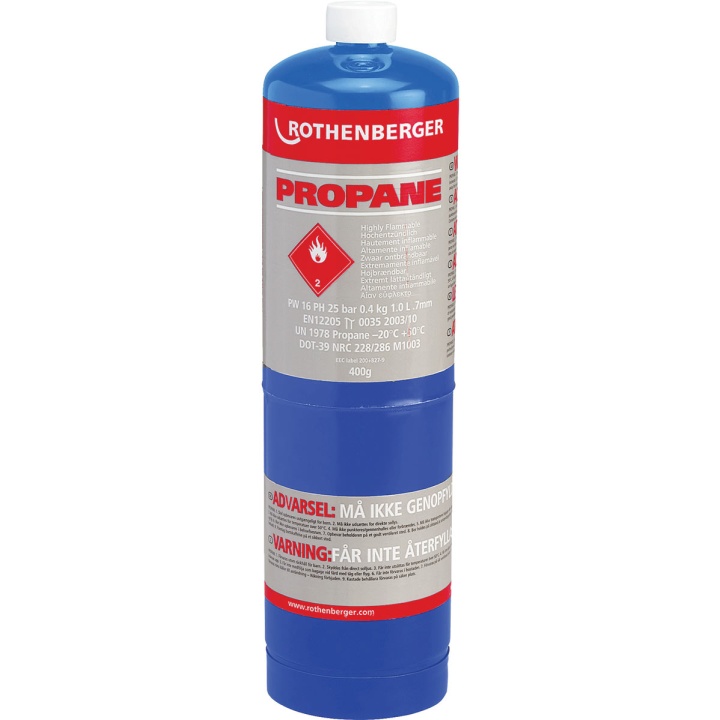 Rothenberger Propane Gas Disposable Cylinder 400g Selco 