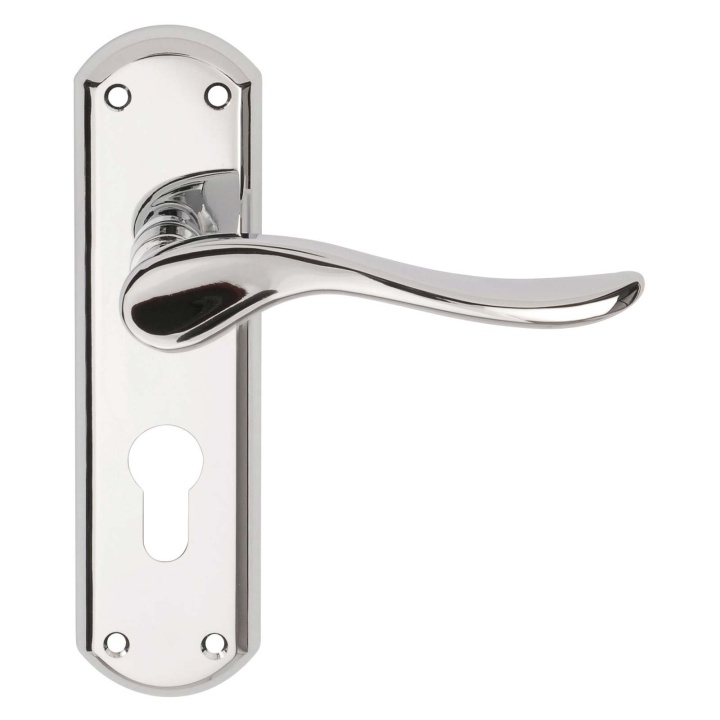 Sigma Euro Profile Lever Lock Furniture Polished Chrome | Selco