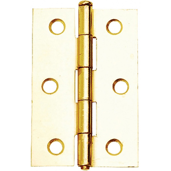 Loose Pin Butt Hinges Brass Plated 75mm Pack 2 Selco 8671