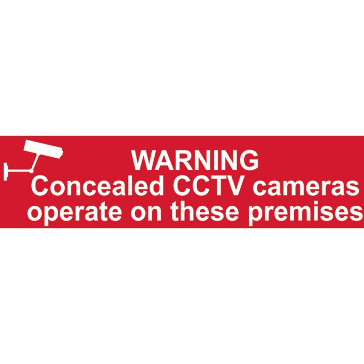 Warning CCTV in Operation Sign 200 x 50mm