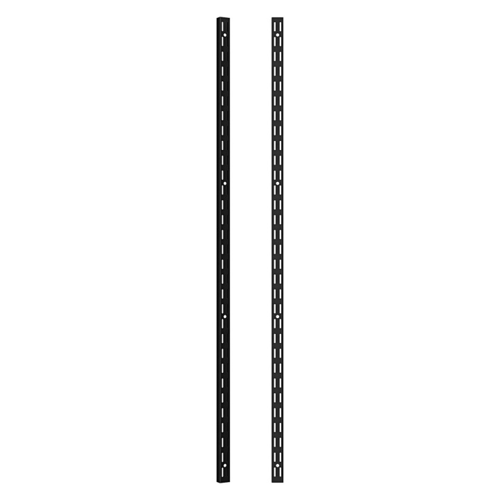 Twin Slot Shelving Upright Matt Black | Selco