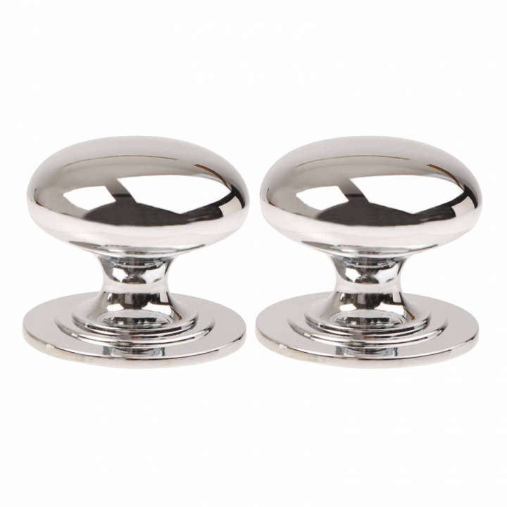 Victorian Cupboard Knob Polished Chrome Pack 2