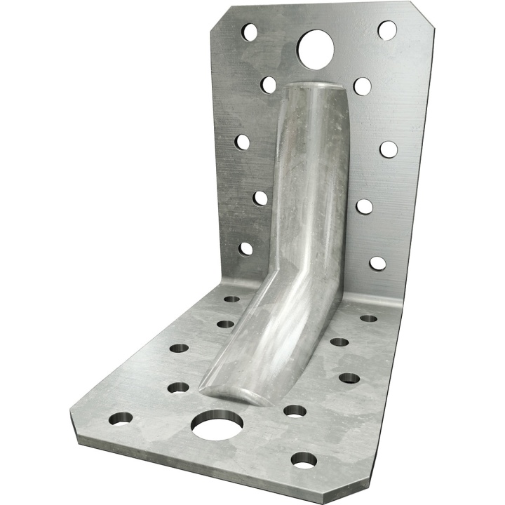 Simpsons Reinforced Angle Bracket Galvanised 150 x 150 x 65mm | Selco