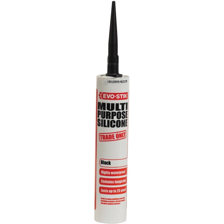 EvoStik Multi Purpose Silicone Sealant Black 280ml Selco