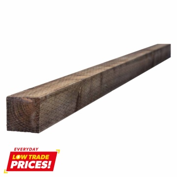 Incised Fence Post Treated Brown 100 x 100mm FSC® | Selco