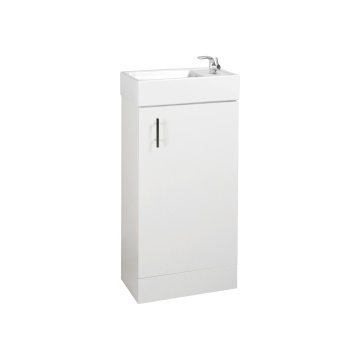 Alder Bathroom Vanity Unit & Basin 400mm White Gloss | Selco