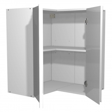 Capri Grey 635mm Corner Wall Unit | Selco