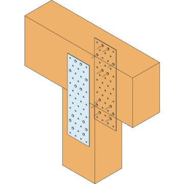 Simpsons Nail Plate Timber Connector Galvanised 100 x 140mm | Selco