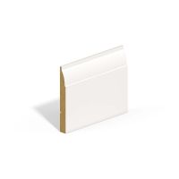 Primed MDF Ovolo & Round V Groove Skirting 4200 x 119 x 14.5mm FSC®