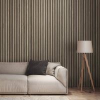 Acoustic Slat Wall Panel Walnut 2400 x 605mm