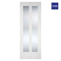 Pattern 10 Bifold Door Primed White 1981 x 762mm (6'6" x 2'6")
