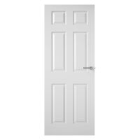 6 Panel Textured Internal Fire Door FD30 1981 x 762 x 44mm (6'6" x 2'6")