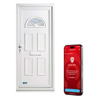 Smart Security Carolina Half Moon Left-Hung uPVC Door & Frame 2085 x 920mm