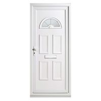 uPVC  Carolina Half Moon Door Right Hung with Frame 2085 x 920mm