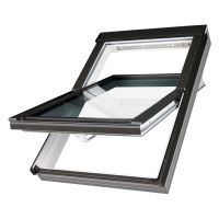 Fakro White PVC Centre Pivot Roof Window 550 x 980mm (PTP-V P2)