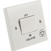 Fan Isolator 10A 3 Pole White