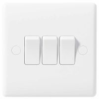 BG Nexus Moulded 3 Gang 2 Way Switch