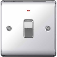 BG Nexus 20A DP Switch With Neon Polished Chrome